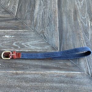 Crewcuts Boys Navy and Brown Belt Sz M